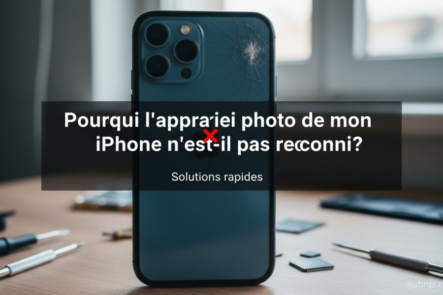 Pourquoi l'appareil photo de mon iPhone n'est-il pas reconnu ? Solutions rapides